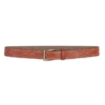DeSantis Fancy Stitch Lined Belt 1.5" Tan Size 42