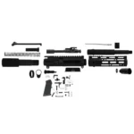 TacFire 7.5" Unassembled AR 300 Blackout Pistol Build Kit with Lower Parts Kit