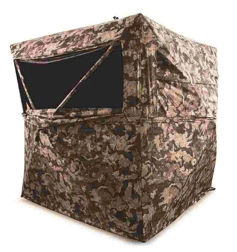 Https3A2F2Fmedia.chattanoogashooting.com2Fimages2Fproduct2Fgmhmegrdblnd3Cvd2Fgmhmegrdblnd3Cvd Hme 3-person pop-up ground blind 75x75x67" cervidae camo - image 1