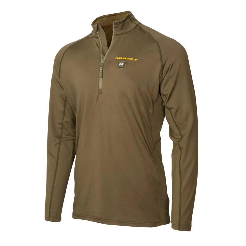 Https3A2F2Fmedia.chattanoogashooting.com2Fimages2Fproduct2Fgmmudhtqzcl2X2Fgmmudhtqzcl-1 Muddy nucleus heated quarter zip long sleeve shirt brown clay 2xl - image 1
