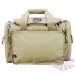 G-Outdoors Large Range Bag with Lift Ports & 4 Ammo Dump Cups-Tan