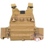 Guard Dog Trakr Plate Carrier FDE with Front Placard