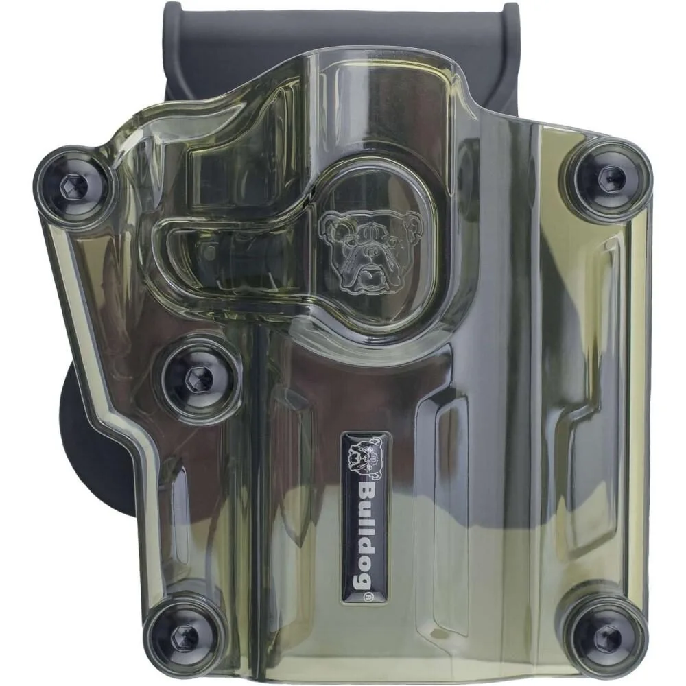 Https3A2F2Fmedia.chattanoogashooting.com2Fimages2Fproduct2Fjzmx0042Fjzmx004-1 Bulldog max multi-fit polymer holster w/ paddle-transparent green rh - image 1
