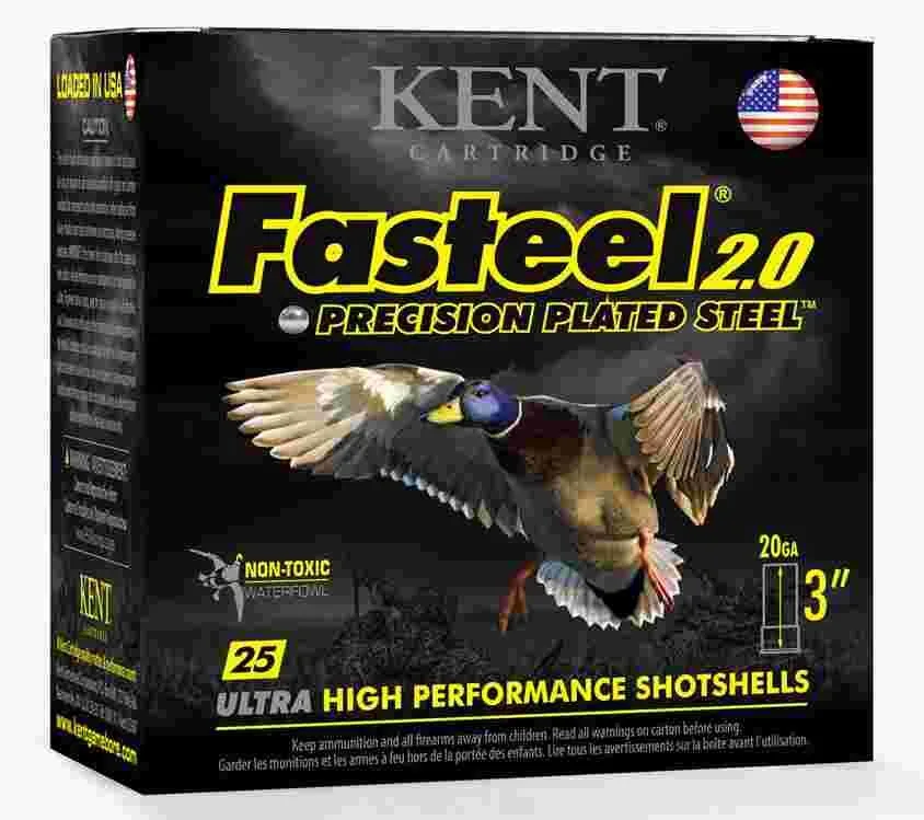 Https3A2F2Fmedia.chattanoogashooting.com2Fimages2Fproduct2Fkik203Fs2422Fkik203Fs242 Kent fasteel 2. 0 shotshells 20 ga 3" 7/8oz 1550 fps #2 25/ct - image 1