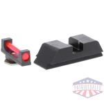 Ameriglo Red Fiber .115 FRONT Black REAR for Glock 42-43-43X-48