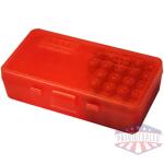 MTM Ammo Box for .41/.44 Mag/.45 LC 50 Rounds Clear Red