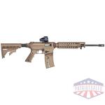 Mossberg International 715T Flat Top 22 LR Rifle 25rd Magazine 16.25" Barrel FDE Green Dot Combo