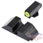 Perfect Dot NS Set w/Yellow Front Dot + U Blank Rear for Glock 17-39