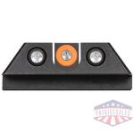 Night Fision Night Sight Set Orange Front Black U-Notch Back for Glock