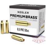 Nosler Unprimed Premium Brass Rifle Cartridge Cases 6.5 PRC 50/ct (BULK)