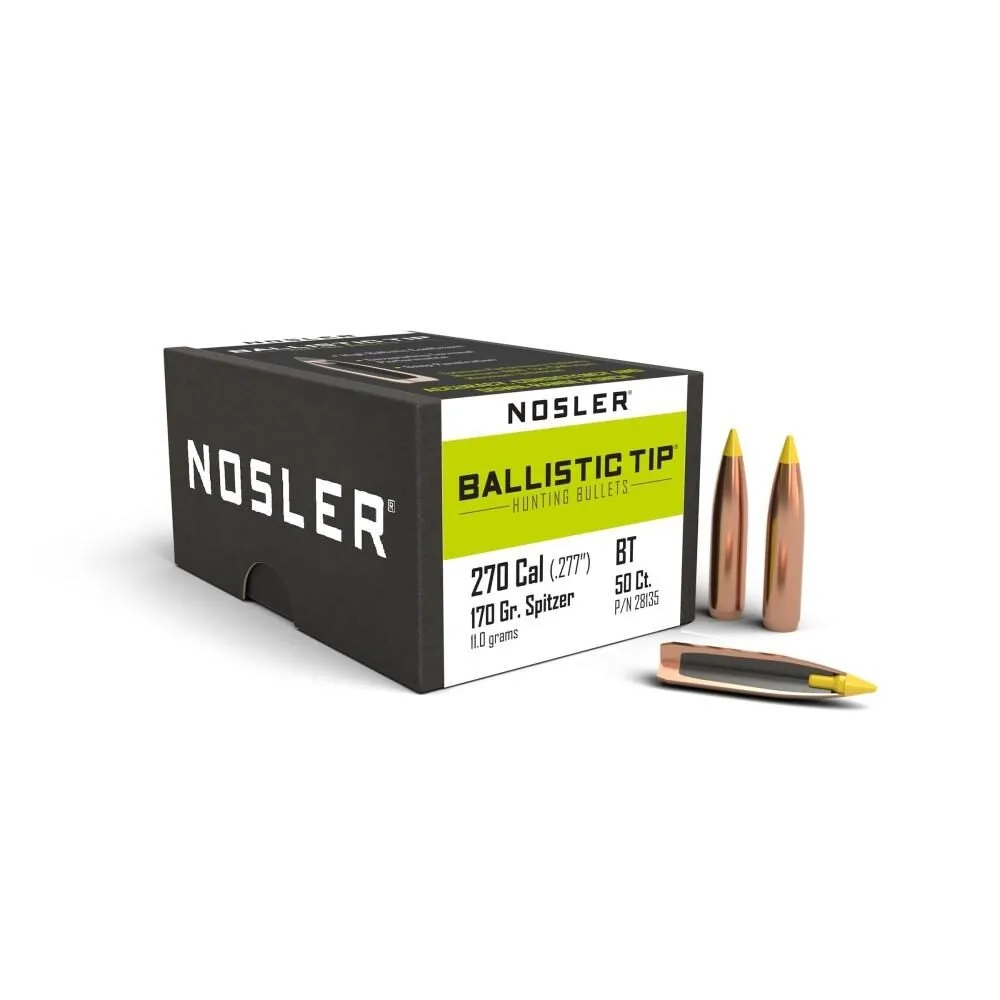 Https3A2F2Fmedia.chattanoogashooting.com2Fimages2Fproduct2Fno281352Fno28135-1 Nosler ballistic tip hunting rifle bullets 270 cal 170g pt 50/ct - image 1
