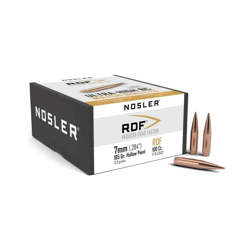 Https3A2F2Fmedia.chattanoogashooting.com2Fimages2Fproduct2Fno534322Fno53432-1.Webp Nosler rdf match rifle bullets 7mm. 284" 185 gr hpbt 100/ct - image 1