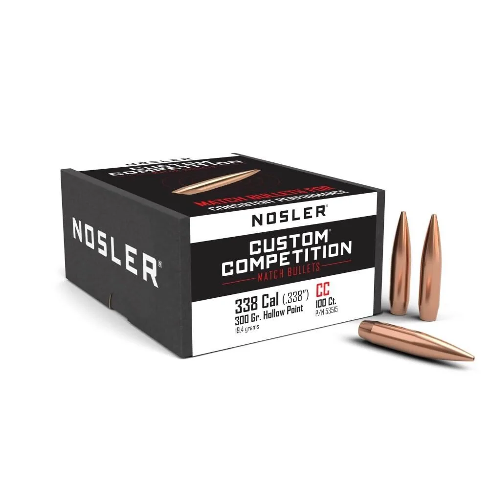 Https3A2F2Fmedia.chattanoogashooting.com2Fimages2Fproduct2Fno535152Fno53515-1 Nosler custom competition rifle bullets. 338 cal. 338" 300 gr hpbt 100/ct - image 1