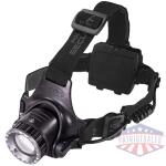 Police Security Flashlights Long Throw Headlamp 500 Lumens Black