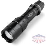 Police Security Flashlights Trac Tact Rechargeable LED Flashlight 1000 Lumens Black