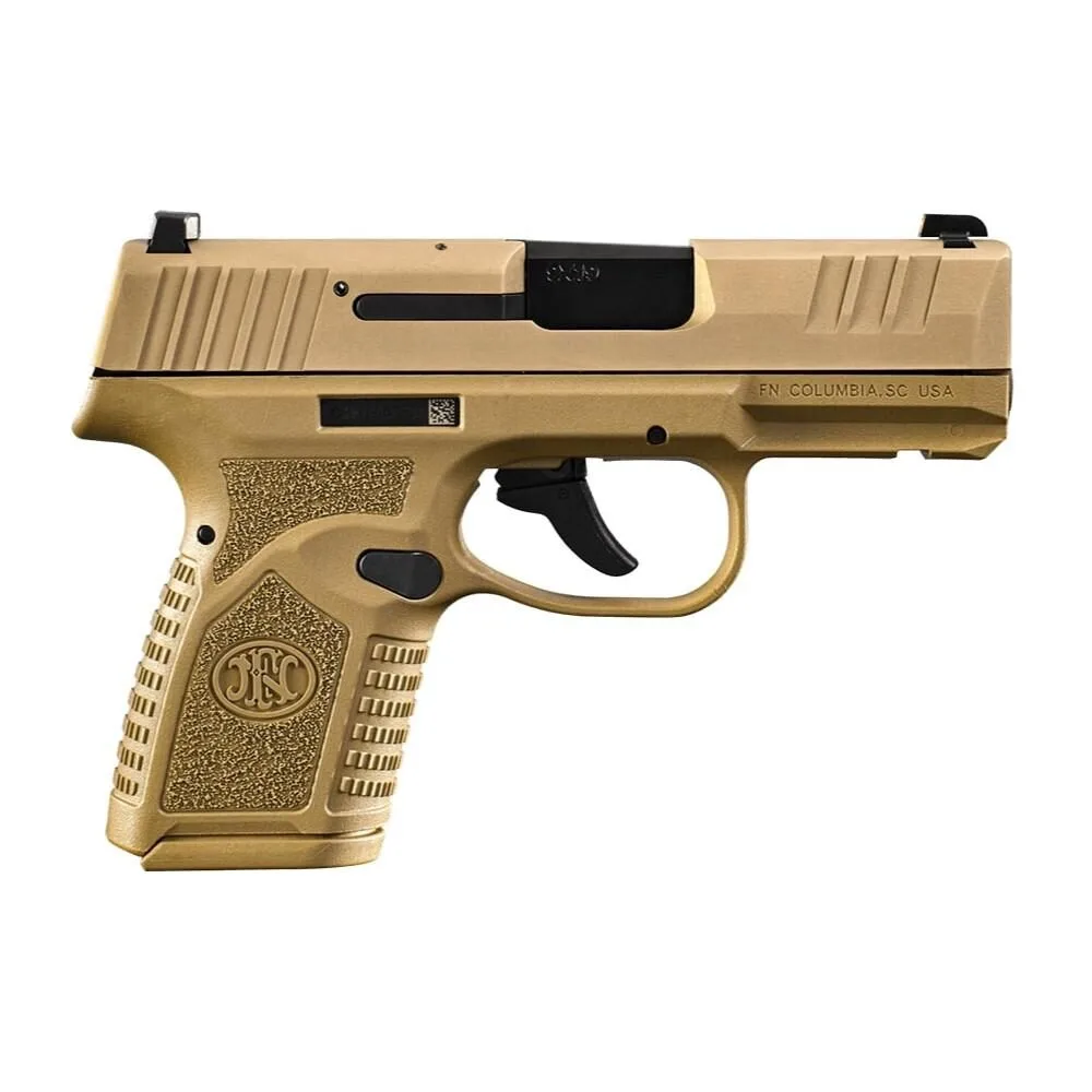 Fn Usa Reflex Handgun 9Mm Luger 10Rd Magazines (2) 3.3&Amp;Quot; Barrel Fde Night Sights Nms Fn usa reflex handgun 9mm luger 10rd magazines (2) 3. 3" barrel fde night sights nms