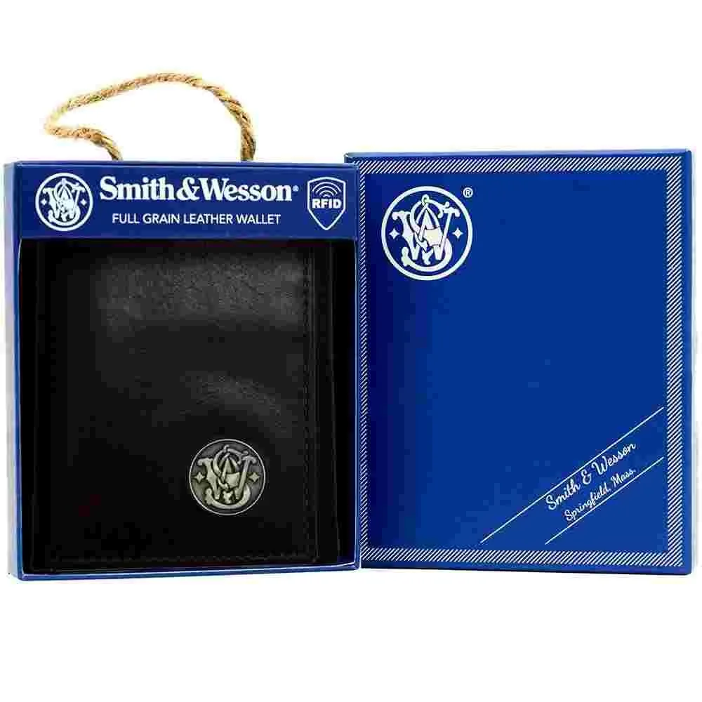 Https3A2F2Fmedia.chattanoogashooting.com2Fimages2Fproduct2Frv493542Frv49354-1_1 Smith & wesson tri-fold wallet brown - image 1