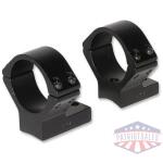 Talley Lightweight Alloy Scope Mounts - Black Anodized - 30mm - Low Weatherby Accumark-Magnum & Mark V (9 LUG)