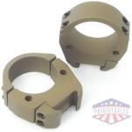 Talley Modern Sporting Scope Rings 1" Med Burnt Bronze