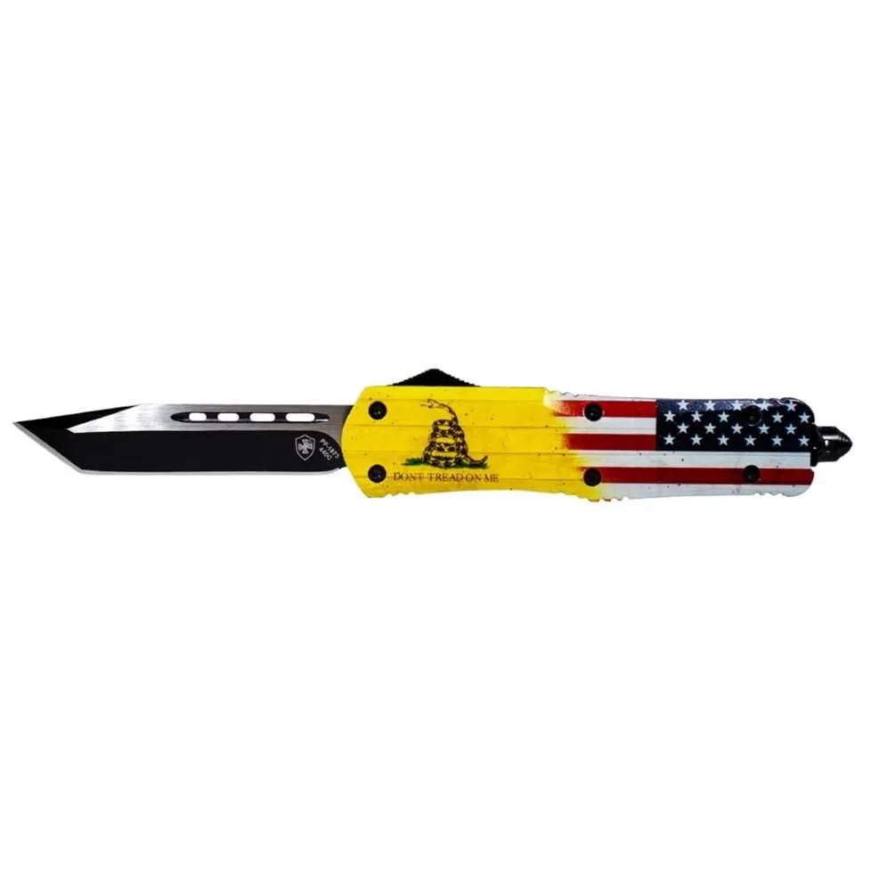 Https3A2F2Fmedia.chattanoogashooting.com2Fimages2Fproduct2Ftkldtom2312Ftkldtom231_1 Templar knife large don't tread on me knife 3-1/2" tanto blade us flag don't tread on me - image 1