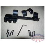 DNZ Freedom Reaper 1-Piece Forward Ring Picatinny Rail Mount - 1" Black