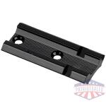 weaver standard top mount aluminum scope base - matte - #418m - cva rnd barrels receiver front/rear