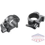 Weaver Grand Slam Leaver-Lok Top Mount Steel Scope Rings 1" Medium Matte