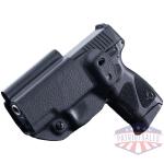 Mission First Tactical Leather Hybrid IWB/OWB Holster for Taurus PT111/G2/G2C/G2S/G3c Black Ambi