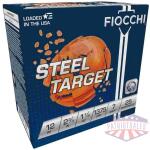 Fiocchi Target Steel Shotshells 12 ga 2-3/4" 1-1/8oz 1375 fps #7 25/ct