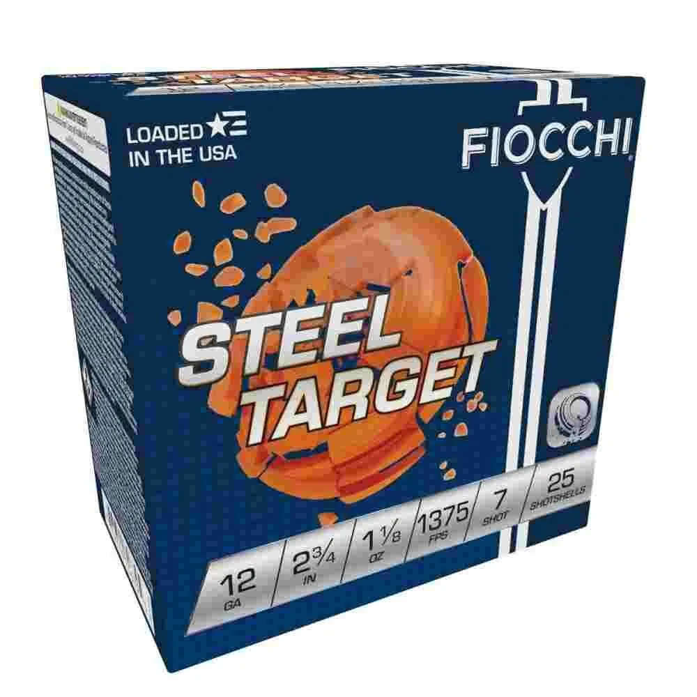 Https3A2F2Fmedia.chattanoogashooting.com2Fimages2Fproduct2Fxn12S11872Fxn12S1187-1 Fiocchi target steel shotshells 12 ga 2-3/4" 1-1/8oz 1375 fps #7 25/ct - image 1