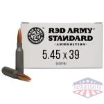 Century Arms Red Army Standard Rifle Ammunition 5.45x39 60gr FMJ Lead Core 30/ct