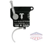 TriggerTech Rem 700 Special Curved Trigger Single Stage Stainless Steel/Black