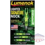 LUMENOK LIGHTED NOCK - SIGNATURE SERIES GREEN 3PK