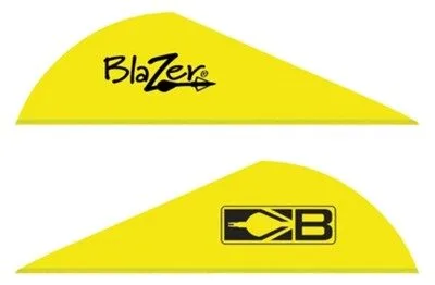 10831Ny2 Bohning blazer vanes - 2" solid neon yellow 36pk - image 1