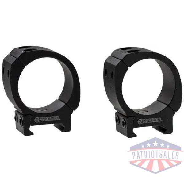 wheeler sporter weaver/pic - scope rings 1" med mt black