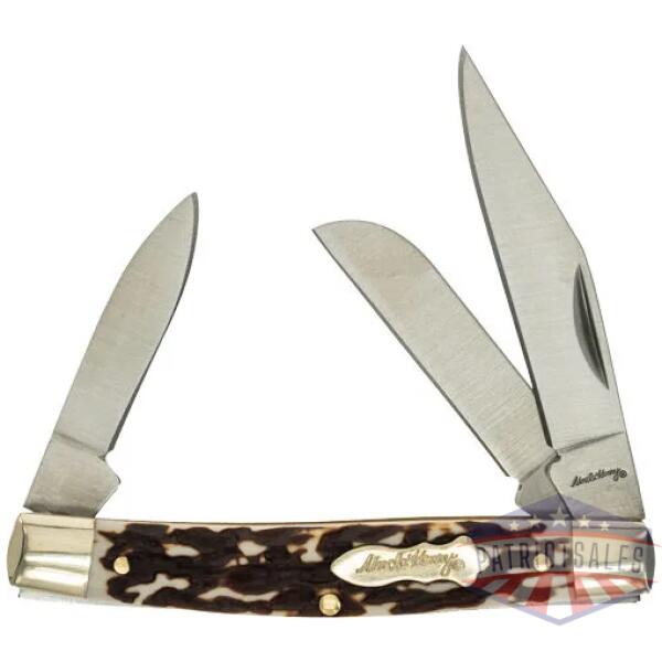 uncle henry knife next gen - staglon rancher 3-blade