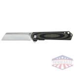 schrade knife lateral folder - 3.25" aus-10 od green/lam