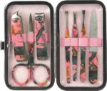 RIVERS EDGE WOMENS 7 PIECE - MANICURE SET PINK CAMO