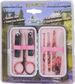 RIVERS EDGE WOMENS 7 PIECE - MANICURE SET PINK CAMO - Image 2