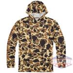 browning hooded l-sleeve tech - t-shirt vintage tan med