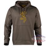 browning tech hoodie ls - major brown xx-large