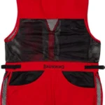 BROWNING MESH SHOOTING VEST - R-HAND XL BLACK/RED TRIM