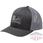browning cap elk ridge 110mesh - back rec patch black/gray