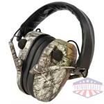 caldwell e-max ear muff low- - profile electronic mobu camo