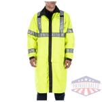 LONG REV HI-VIS RAIN COAT