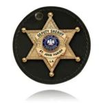 Circle Badge Holder, Hook and Loop Closure