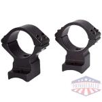 TALLEY RING/BASE COMBO 1" MED - HOWA SUPER LITE BLACK ANODIZED