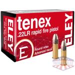 ELEY TENEX RAPID FIRE PISTOL - 22LR 40GR RN 50RD 100BX/CS
