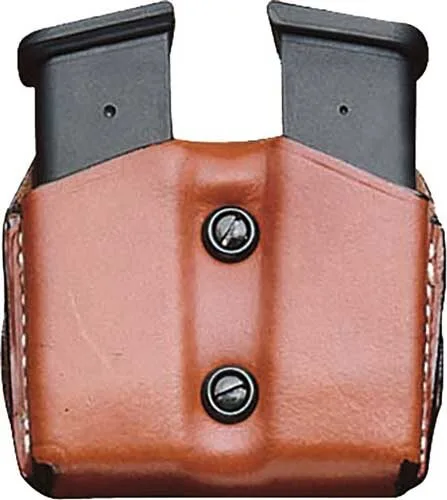 A01Tjkkz0 Desantis double mag pouch owb - leather sig p365 tan - image 1