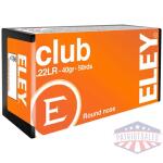 ELEY CLUB 22LR 40GR RN - 50RD 100BX/CS
